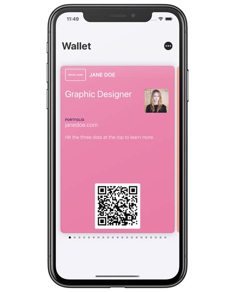 create nfc business card on iphone|create apple wallet business card.